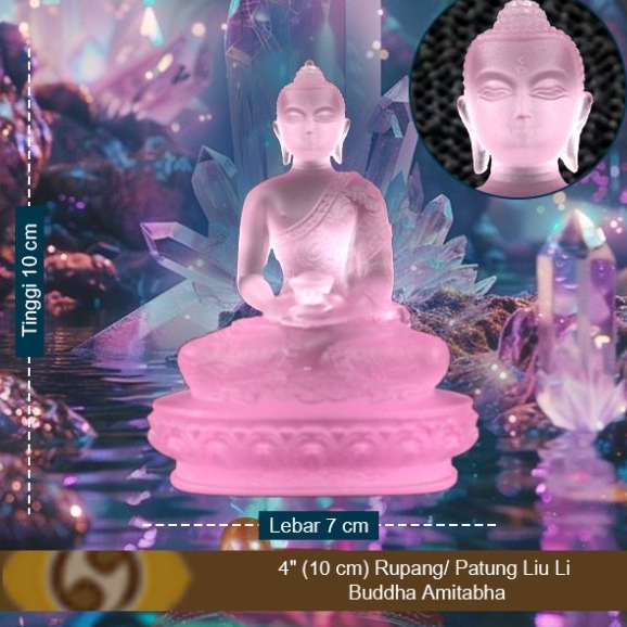 Rupang / Patung Liu Li Buddha Amitabha 4" (10 cm)
