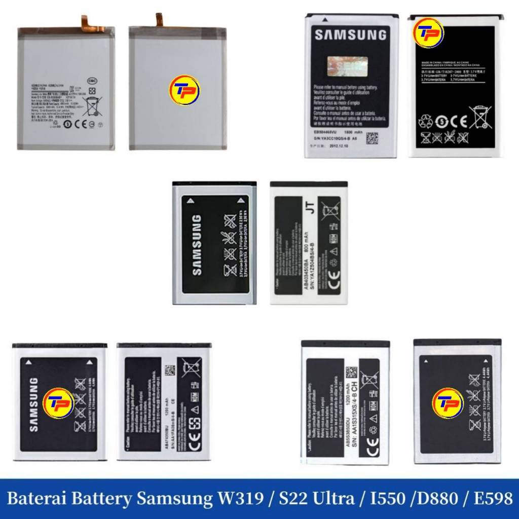 Baterai Battery Samsung W319 / S22 Ultra / I550 /D880 / E598
