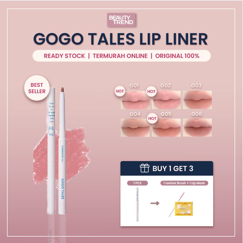 [READY ORI] Gogo Tales Lip Liner Gogo Tales Velvet Fog Lip Liner Gogo Tales Airpods Lip Cream GT531