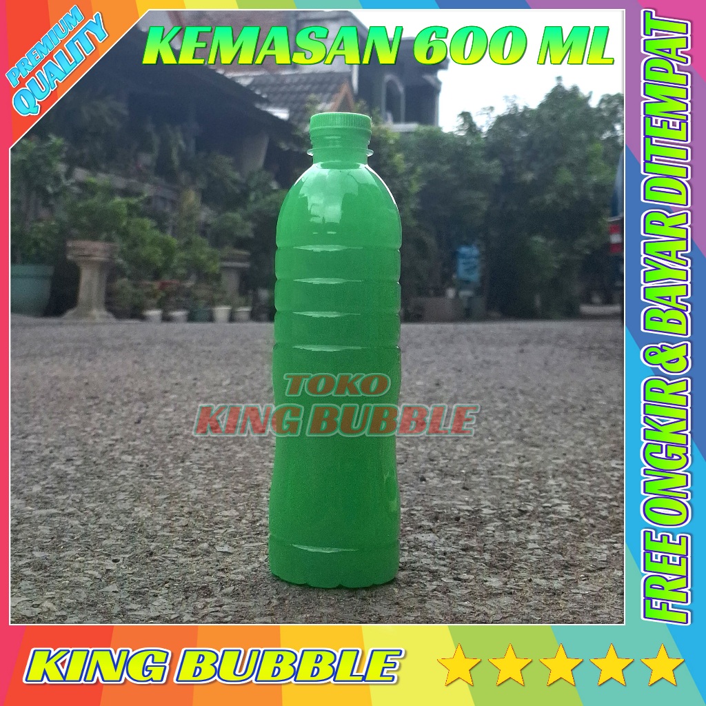 Balon sabun extra besar / Mainan anak refill gelembung sabun hijau 600 ML