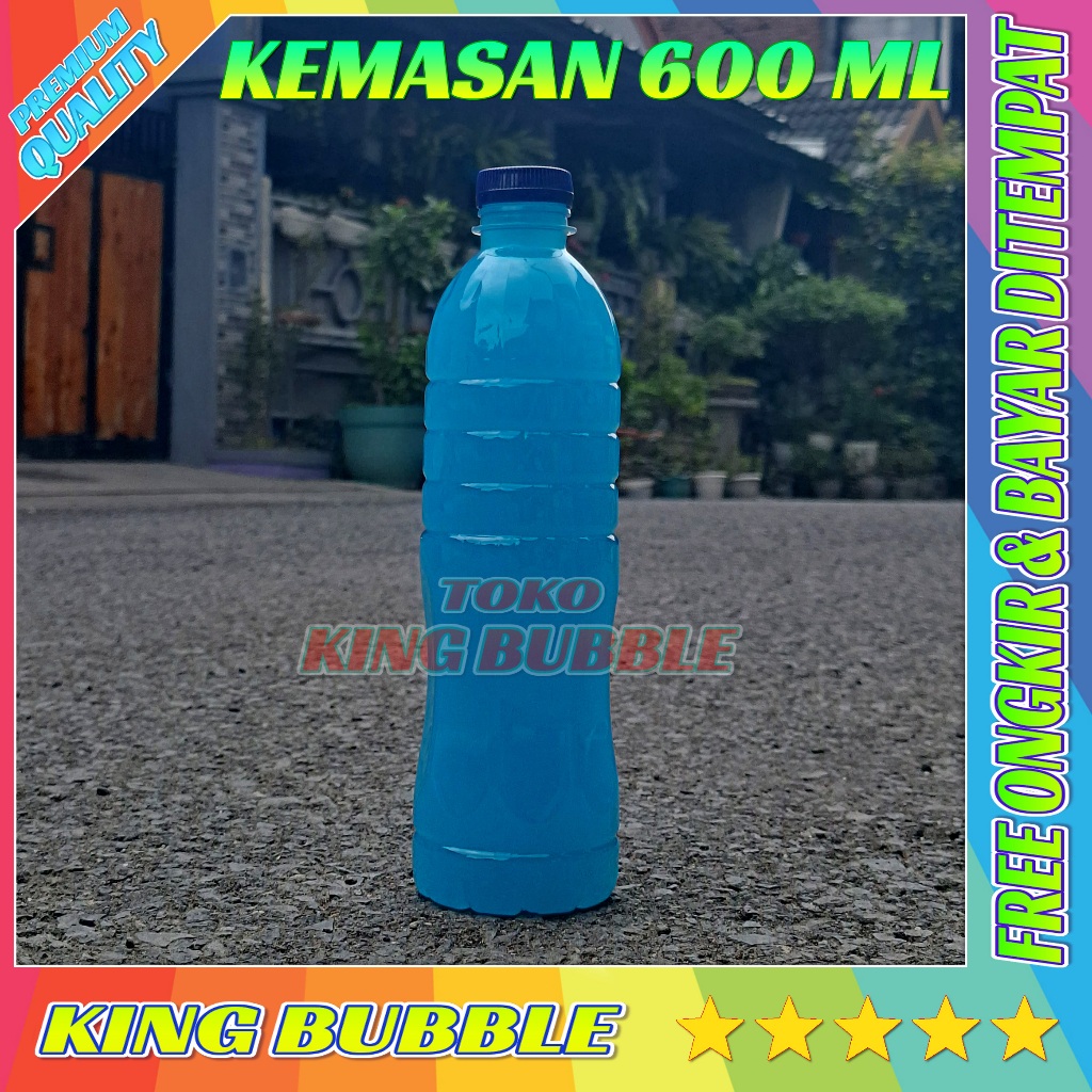 Balon sabun super jumbo / Mainan anak gelembung sabun biru 600 ML