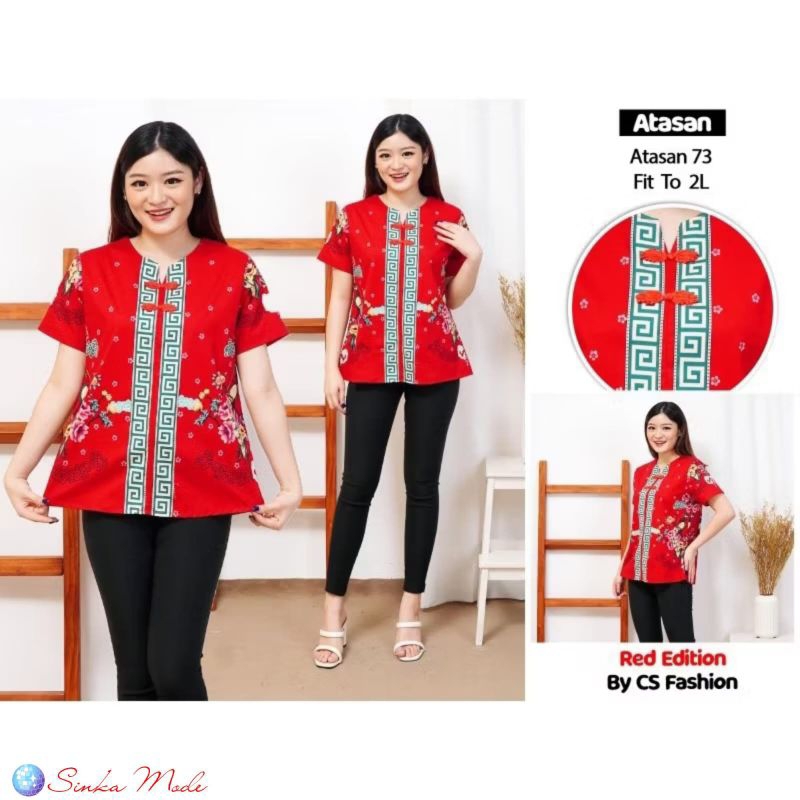 Blouse Sincia Imlek Cheongsam Batik