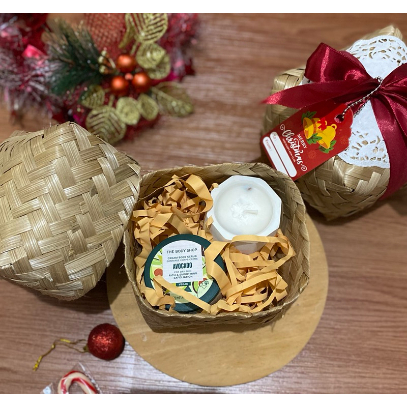 Hampers Natal The Body Shop Cream Body Scrub Gift Set