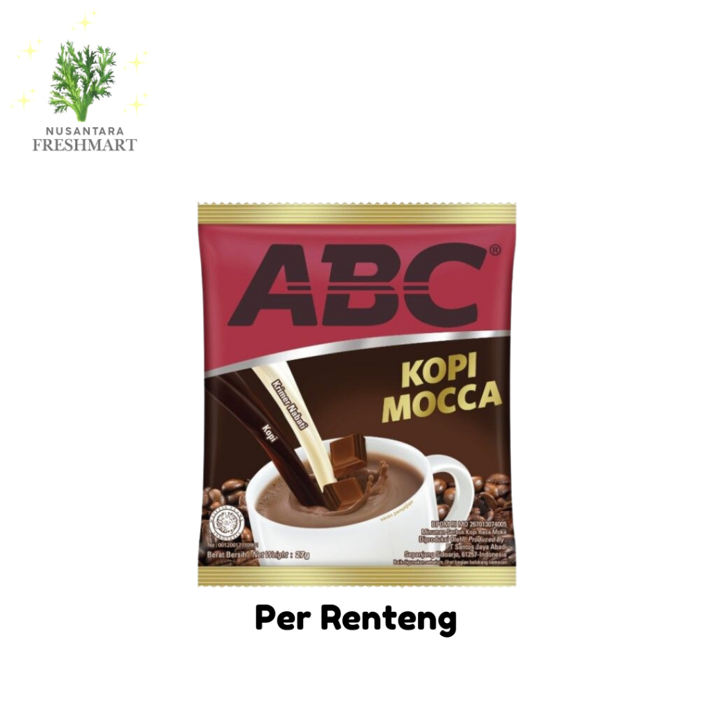 

[Nusantara Freshmart] ABC Mocca 27 gr Kopi Susu Per Renteng