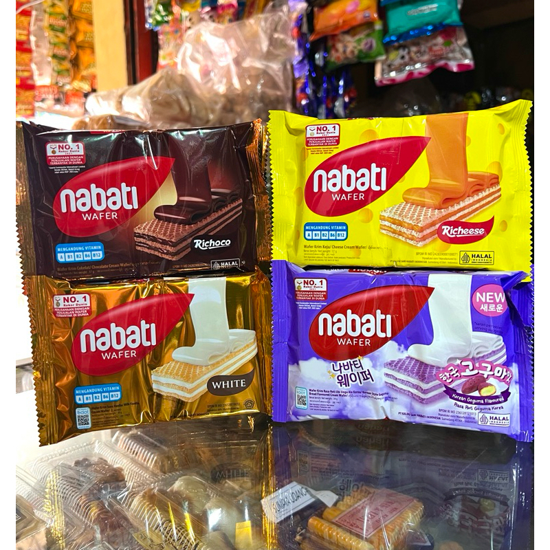 

Nabati Wafer 2000 Keju / coklat / vanilla white / goguma