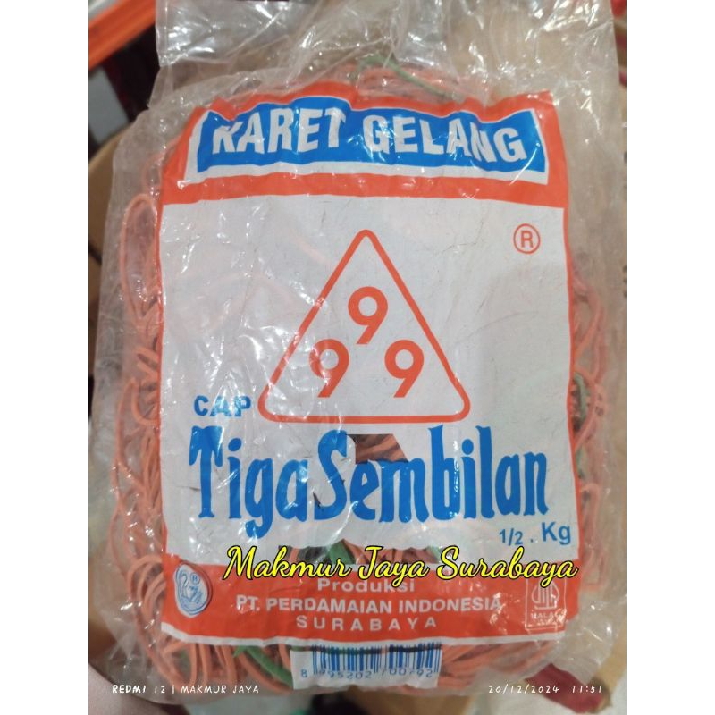 

Karet Gelang 999 Cap Tiga Sembilan/Karet Gelang/Karet Bungkus