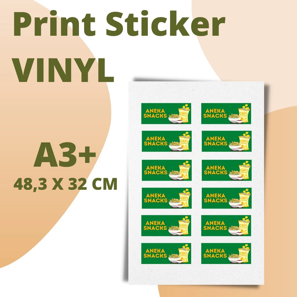 

Cetak Sticker VINYL A3+ Custom