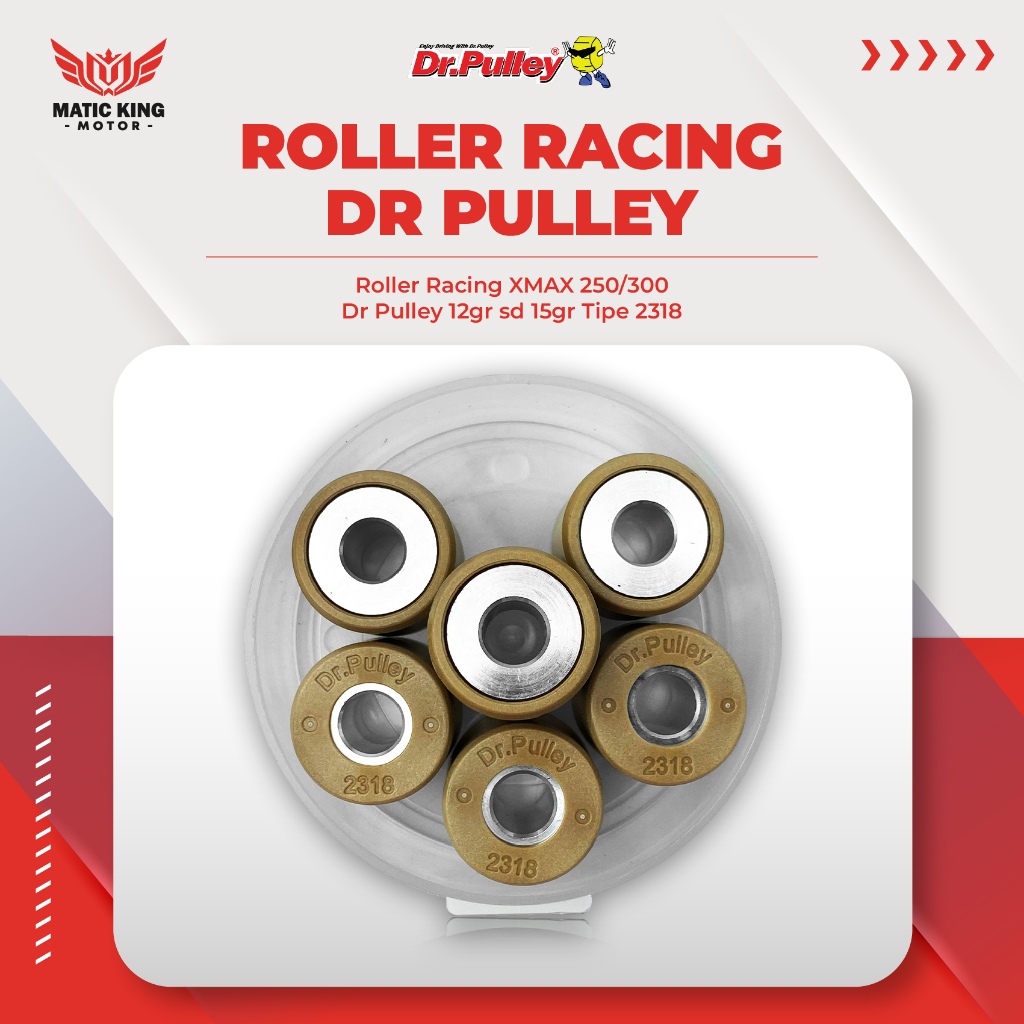 MaticKingMotor Roller roler Yamaha XMAX 250 300 cc Dr Pulley 2318 12gram sd 15gram