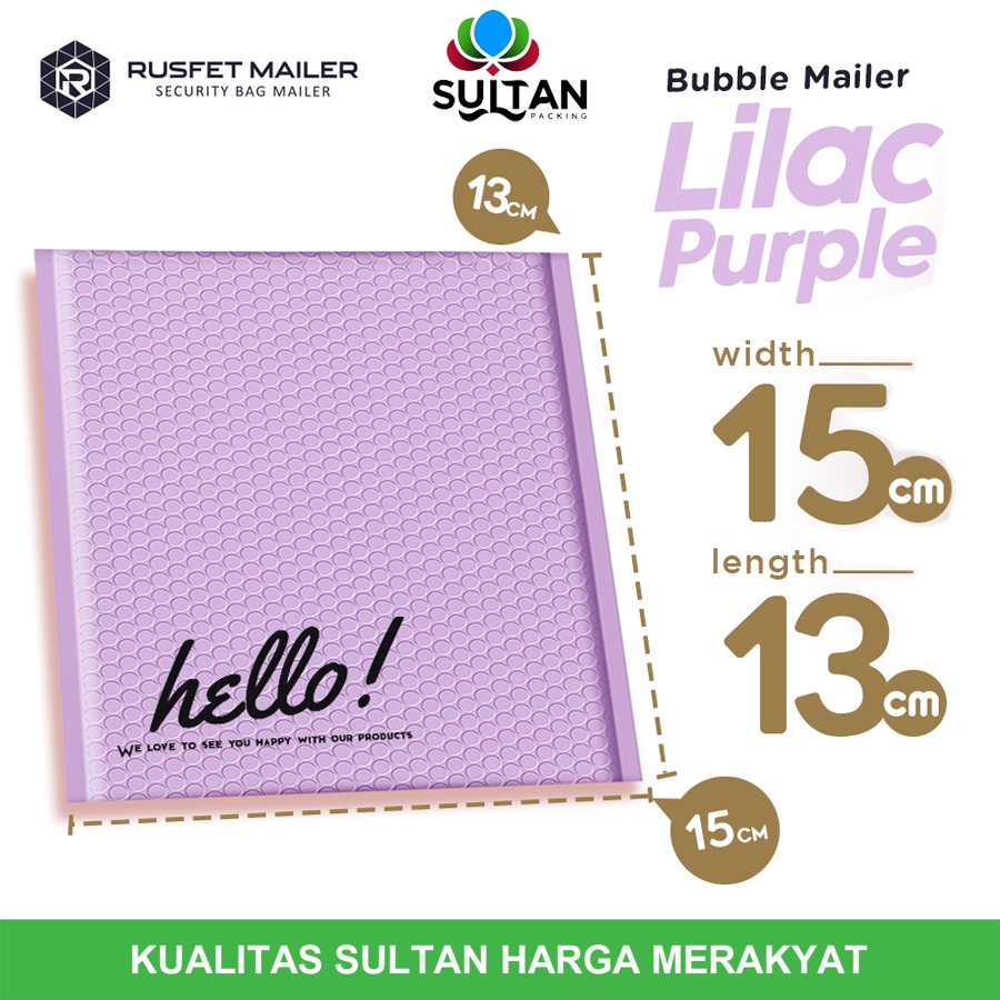 

AMPLOP BUBBLE MURAH | POLYBUBBLE MURAH LIGHT PURPLE 15X13CM