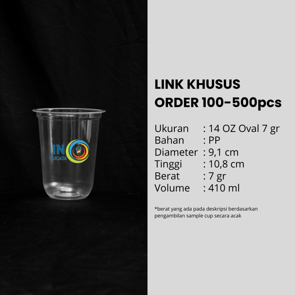 

LINK KHUSUS ORDER 100-500 pcs || 14oz Oval 7gr || 1 Warna || TERMURAH - TERCEPAT