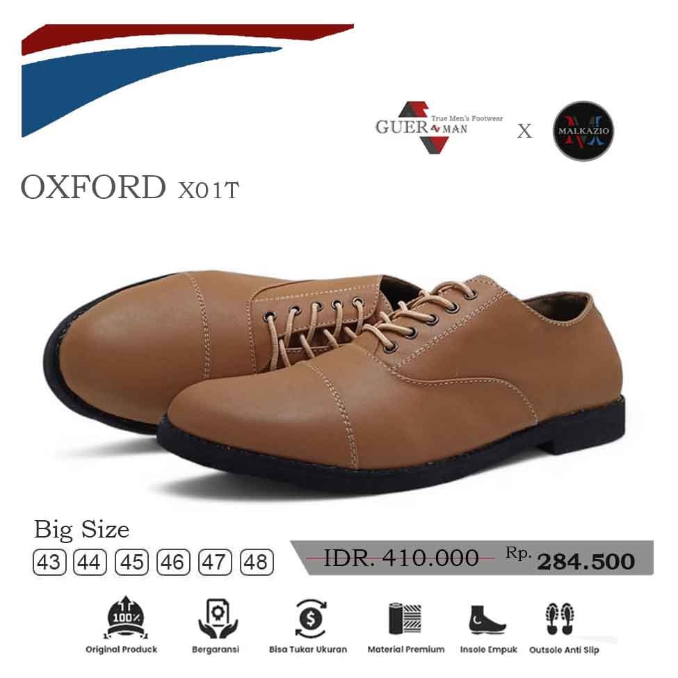 Sepatu Pantofel Pria Oxford X01T Tane - Big Size 44 45 46 47 48