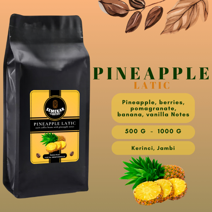 

Semekar Coffee - Pineapple Latic Kopi Natural Lactic Process Roasted Beans - 500G & 1000G