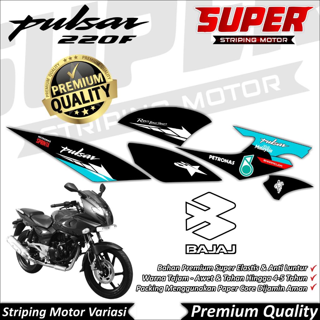 Striping Bajaj Pulsar Striping Bajaj Pulsar 220F Stiker Bajaj Pulsar 220F Striping Bajaj Pulsar 220F