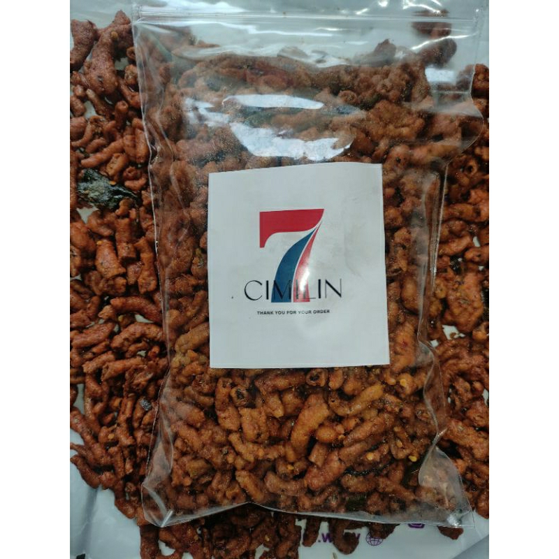 

usus crispy pedas daun jeruk/original varian 1,5kg