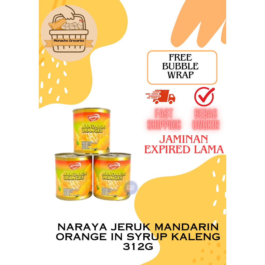 

Naraya Jeruk Mandarin Orange in Syrup Kaleng 312g