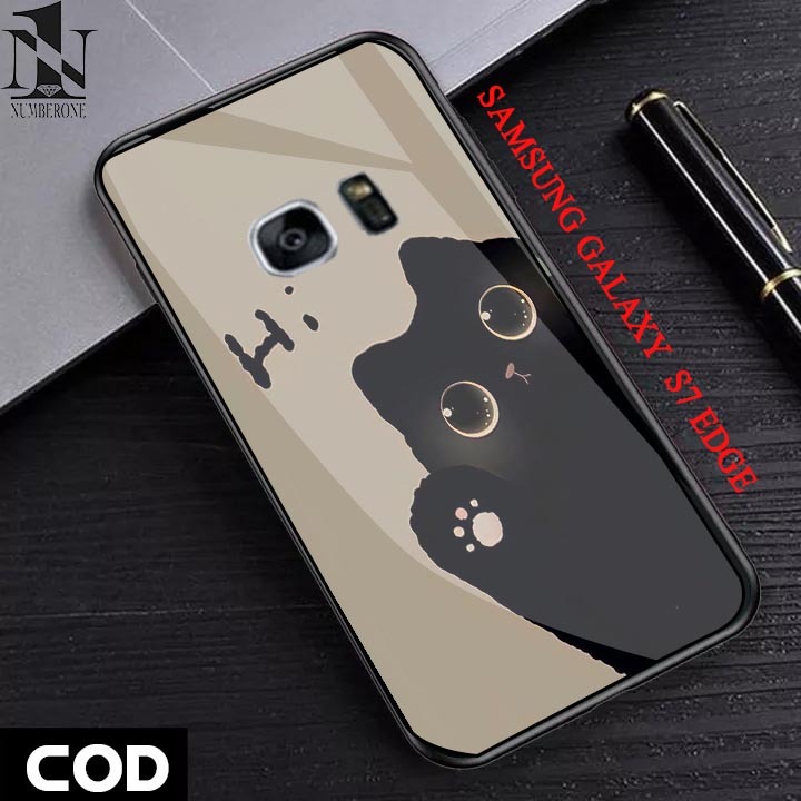 Case Samsung Galaxy S7 Edge [kucing] Aneka casing, case, kondom hp, custom case, case aesthetic case