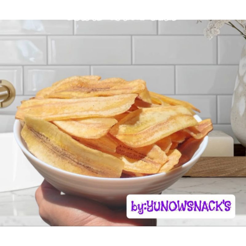 

keripik pisang kepok gurih original 1/2 kg