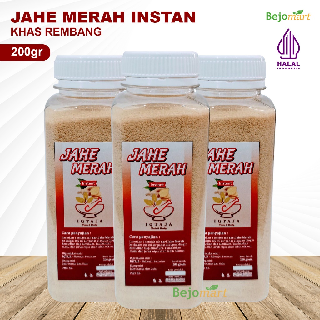 

Bubuk Jahe Merah Instan 200gr Asli Rembang