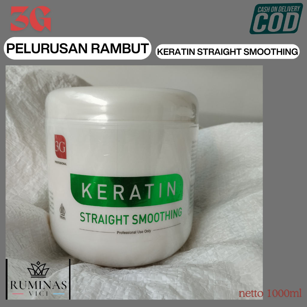 3G KERATIN STRAIGHT SMOOTHING 1KG - REVOLUSI RAMBUT LURUS, HALUS, & SEHAT