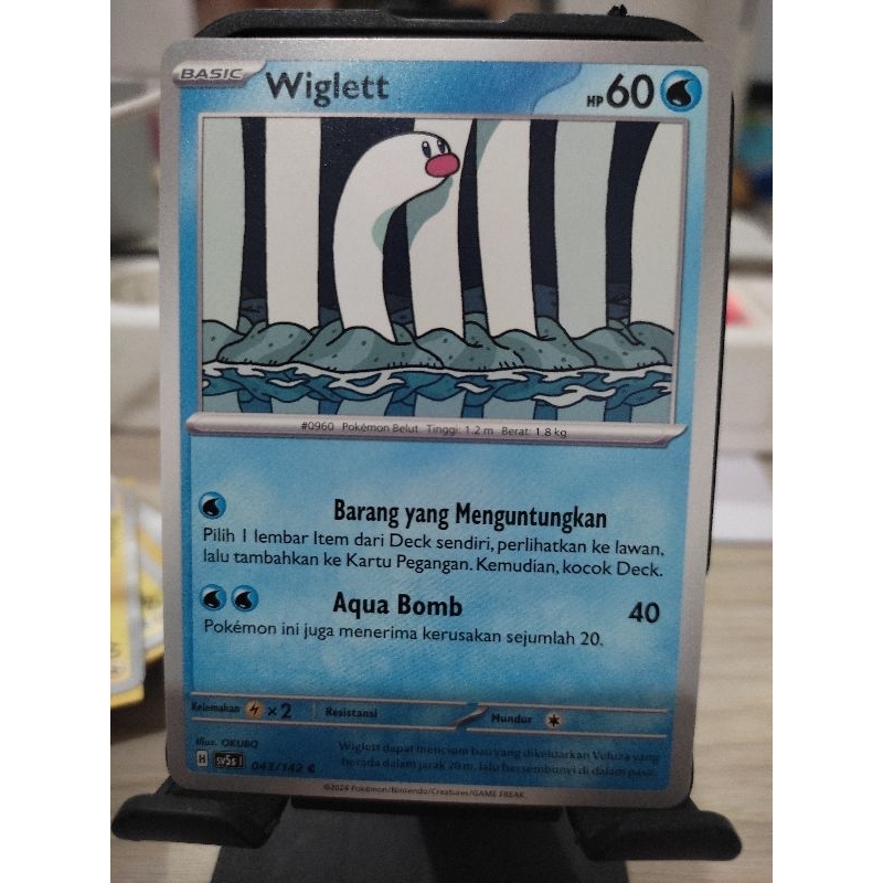 kartu pokemon indonesia tcg ori 4 pcs Wiglett - Mankey - Tandemaus - Starly