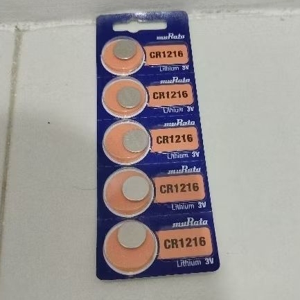 Batre Jam Tangan Murata CR1216 3v lithium Baterai jam Tangan Casio G-Shock Original 1216