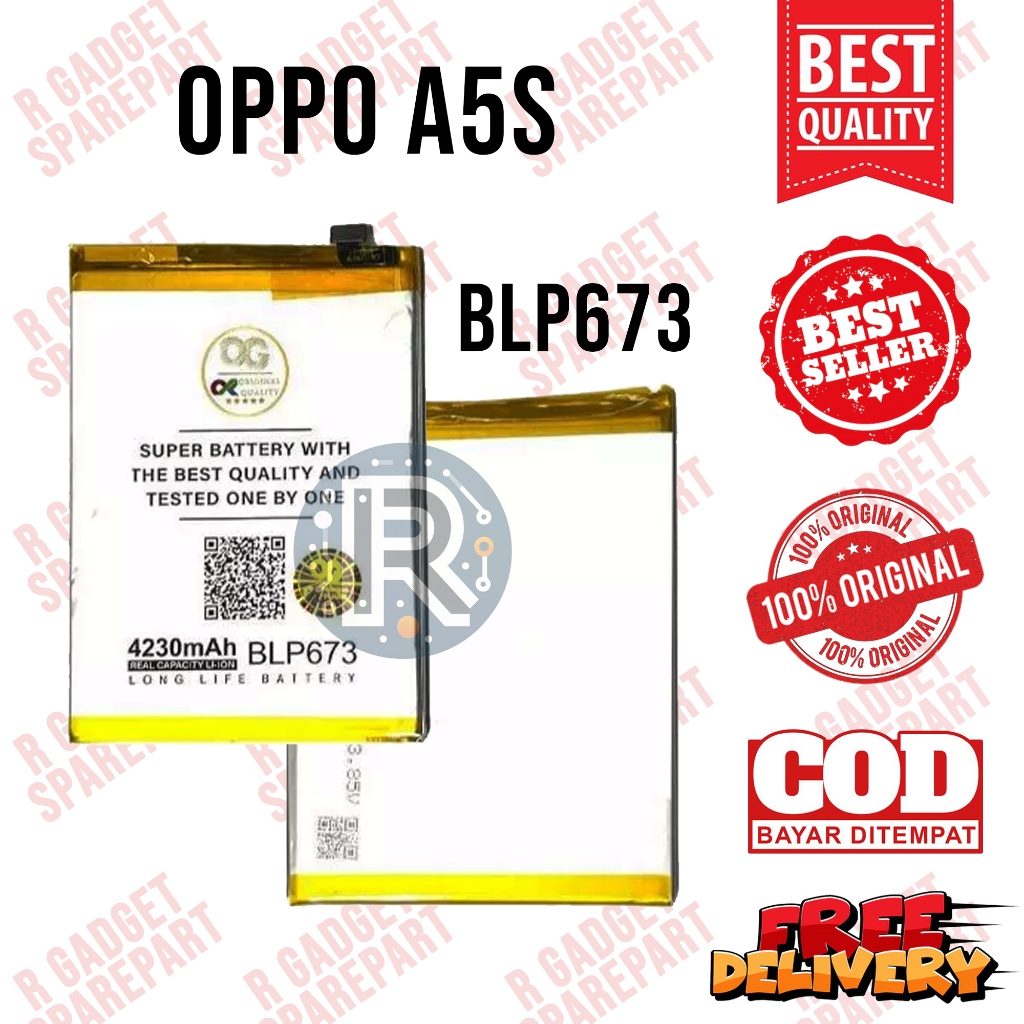 Baterai OPPO A5S Original OG SUPER / Battery OPPO A5S BLP673