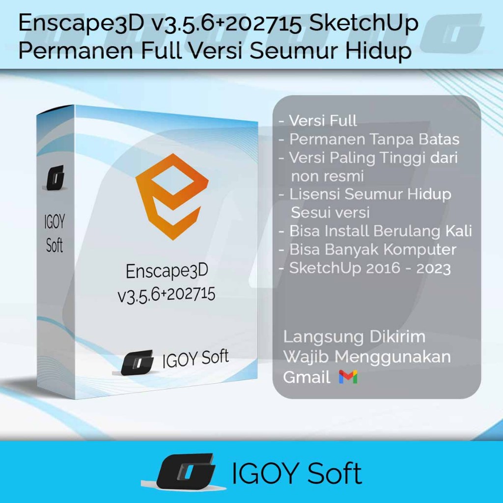 Enscape 3.5 atau Enscape 3D Khusus OS WIN Dengan Asset Library ONLINE