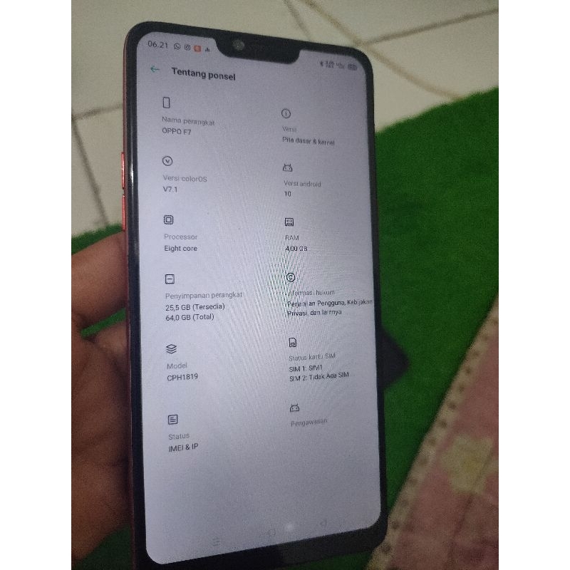 Oppo F7 4/64 Bekas Second