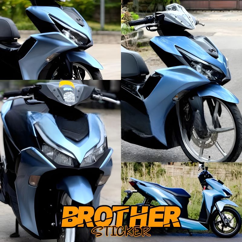 stiker skotlet skyblue sticker biru candy skotlet metalik muda scotlite metalic