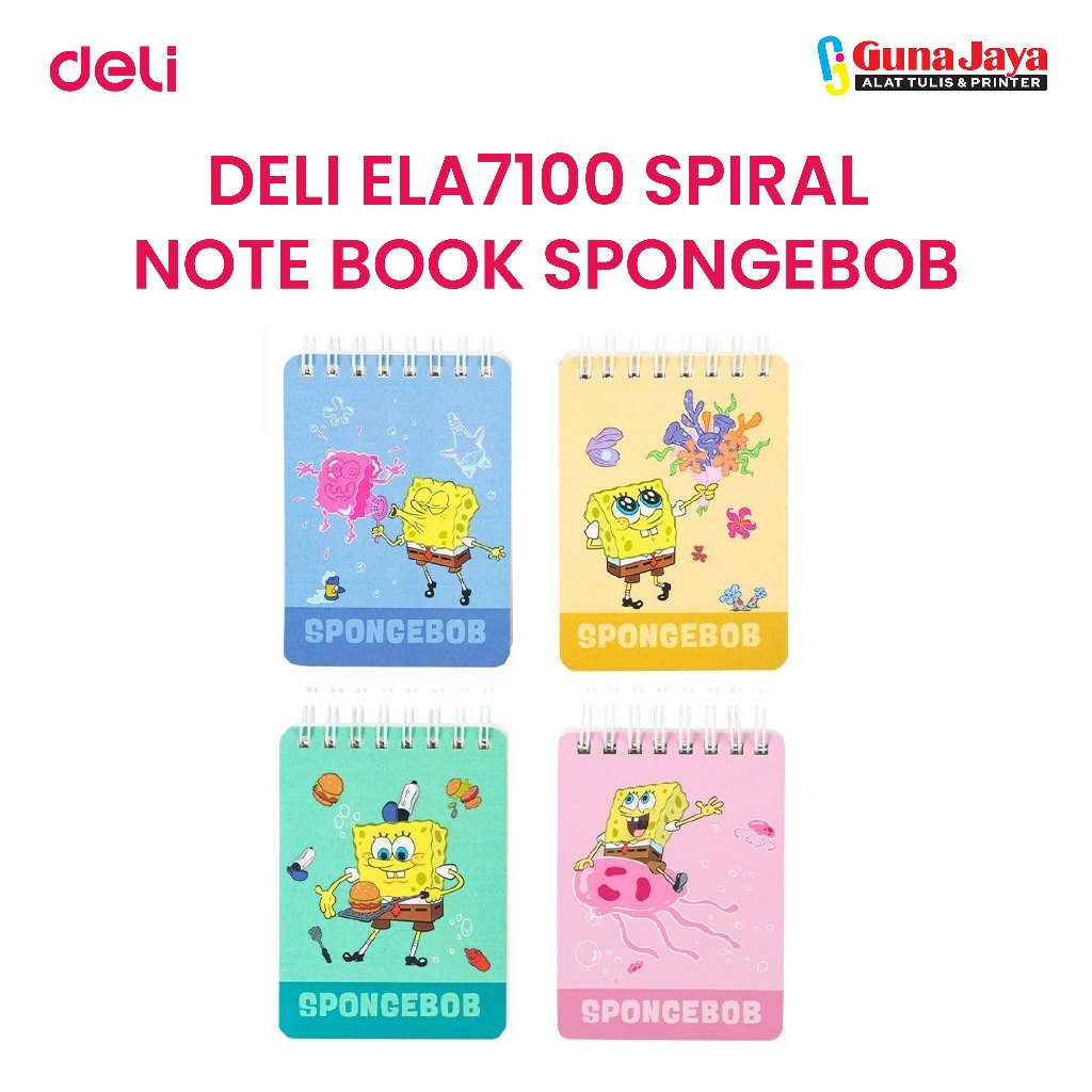 

DELI ELA7100 SPIRAL NOTE BOOK SPONGEBOB