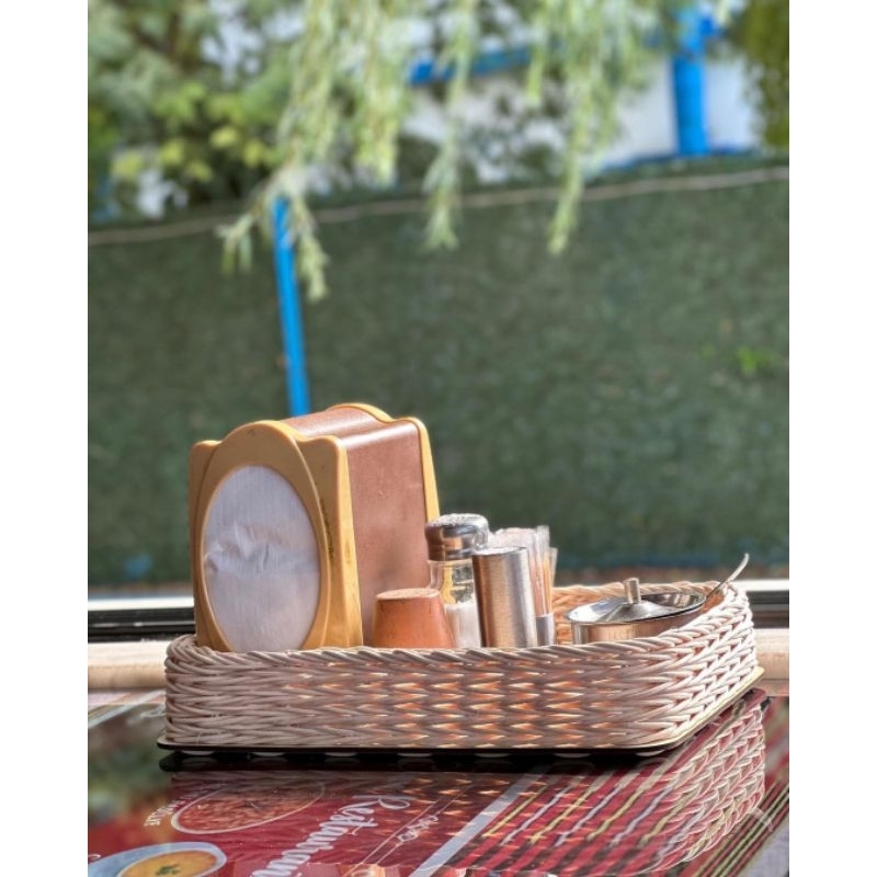 keranjang kotak hantaran rotan motif