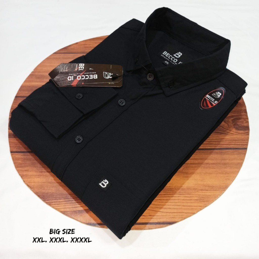 Kemeja Pria Lengan Panjang Jumbo 2xl 3xl 4xl Kemeja Pria Dewasa Jumbo Big Size Kasual Kemeja Pria Fo
