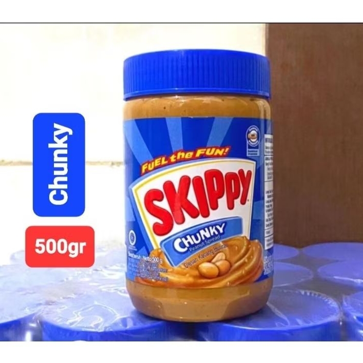 SKIPPY Chunky 500gr selai kacang - Peanut Butter, Expired: September 2025