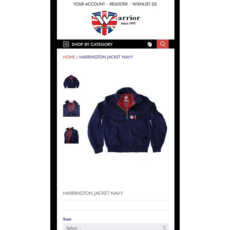 Harrington jacket full tartan WarriorClothingEngland tembus