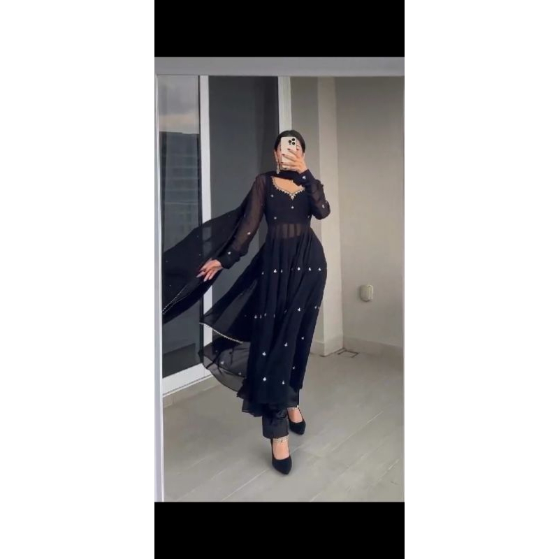 baju india anarkali set celana muslim dress baju pesta baju lebaran