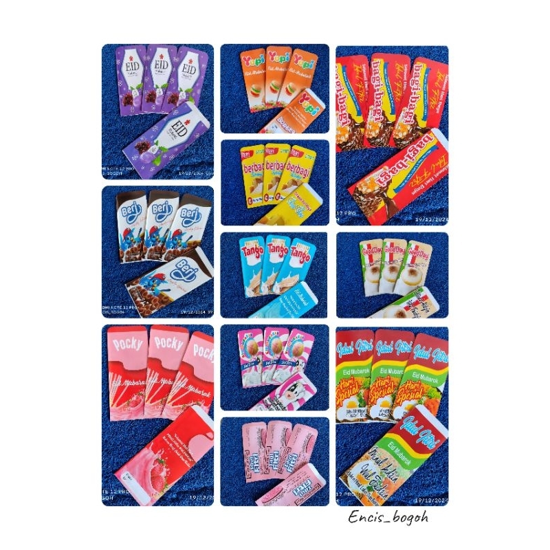 

[JADIAN] Amplop Lebaran tema snack |snack resto versi panjang isi 10 pcs