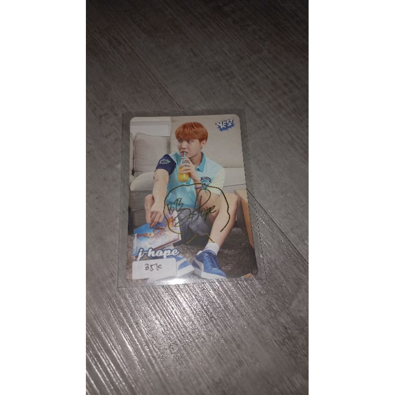 photocard Official BTS yescard YC Sign namjoon rm seokjin suga yoongi jhope jimin Taehyung jungkook