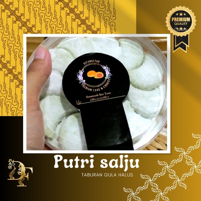 

Putri Salju Pandan 500gr/600ml toples tabung 》Butter Premium 85% cemilan lezat kue kering sultan