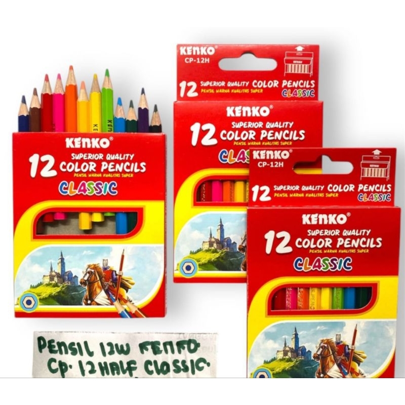 

PENSIL WARNA 12WARNA KENKO CP-12 HALF CLASSIC