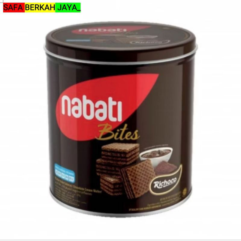 

Richoco Wafer Nabati Chocolate Can 287g/biskuit kaleng