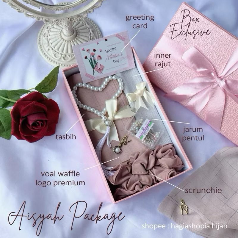 Exclusive Gift Box Hijab/ Gift Box Hijab/ Kado Ulang Tahun Hijab