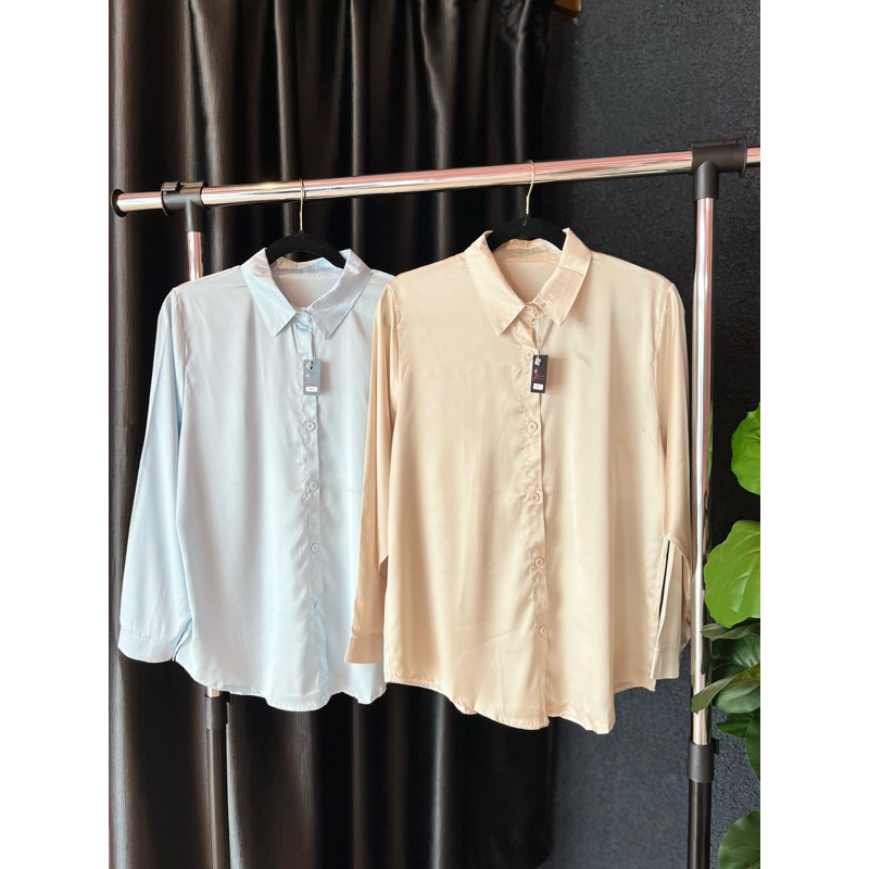 kemeja basic silk