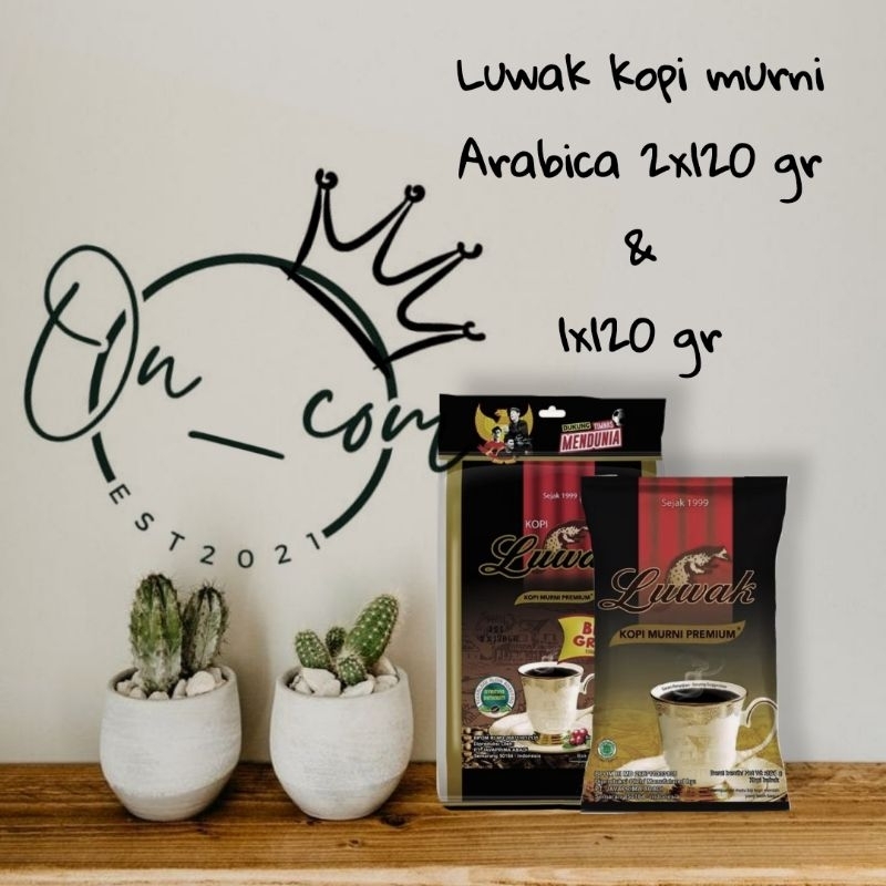 

Luwak kopi Murni (premium)Arrabica Buy 1 get 1 Netto:2×120 Gr