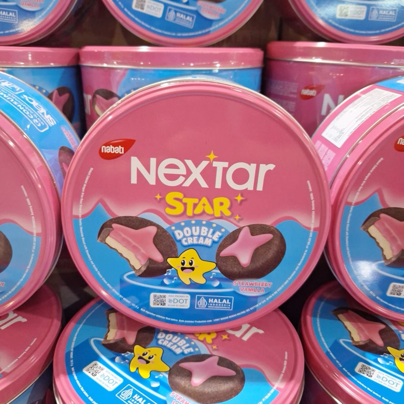 

Nextar Star double cream strawberry 157,5gr kaleng