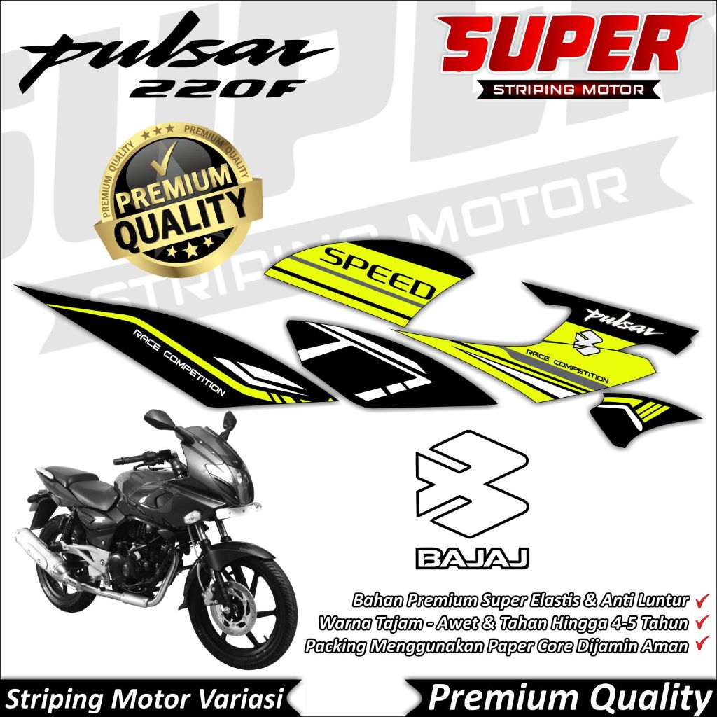Striping Bajaj Pulsar Striping Bajaj Pulsar 220F Stiker Bajaj Pulsar 220F Striping Bajaj Pulsar 220F