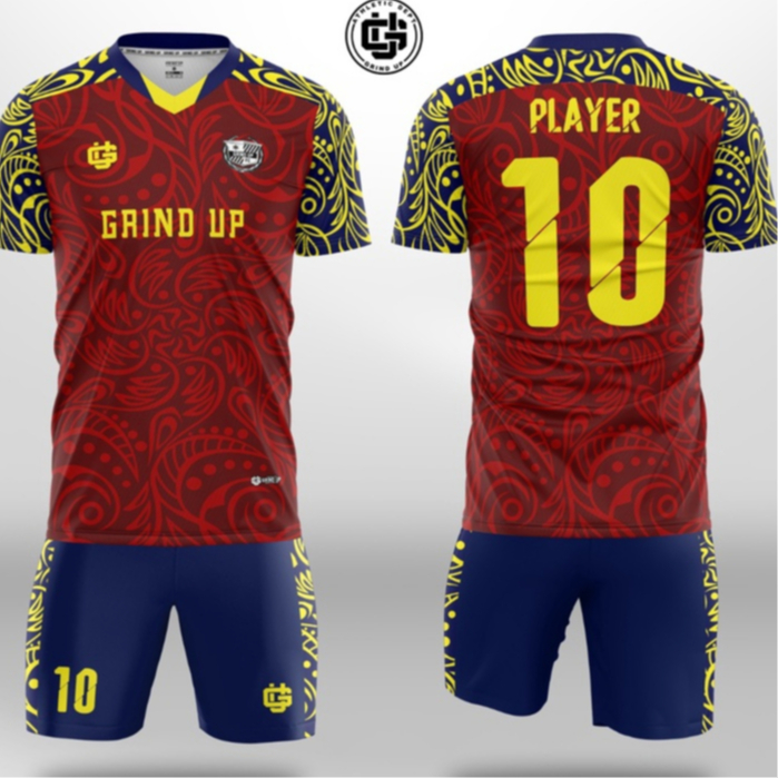 (BISA SATUAN) SETELAN JERSEY FULL PRINTING FREE DESIGN NAMA /NOMER PUNGGUNG/SPONSOR BAJU FUTSAL INDO