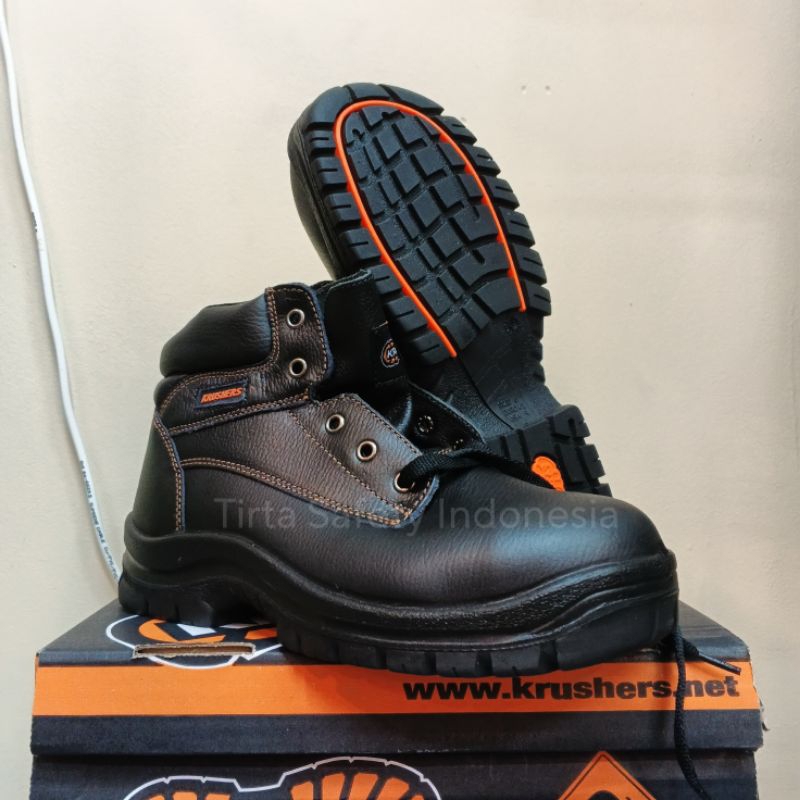 Sepatu Safety Krushers Dallas Hitam Original - Safety Shoes Krushers Dallas Original