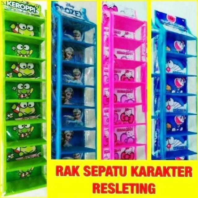 Rak sepatu karakter lucu rak susun sepatu