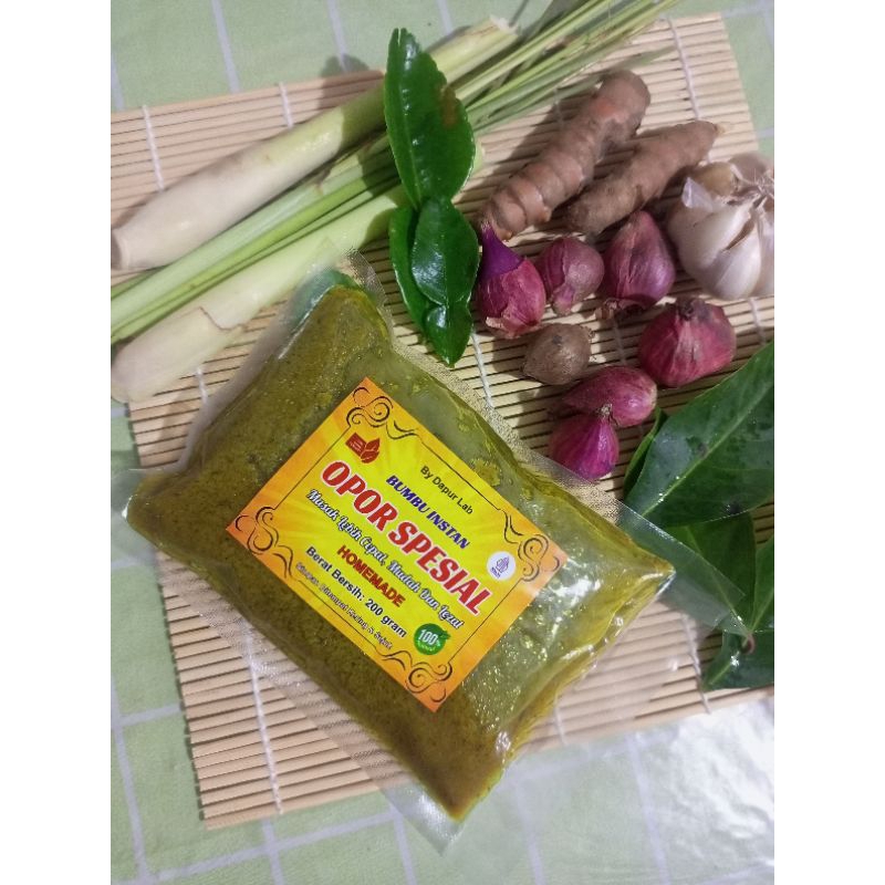 

Bumbu Opor Spesial instan 200 gram kaya rempah2 dan lebih kentall