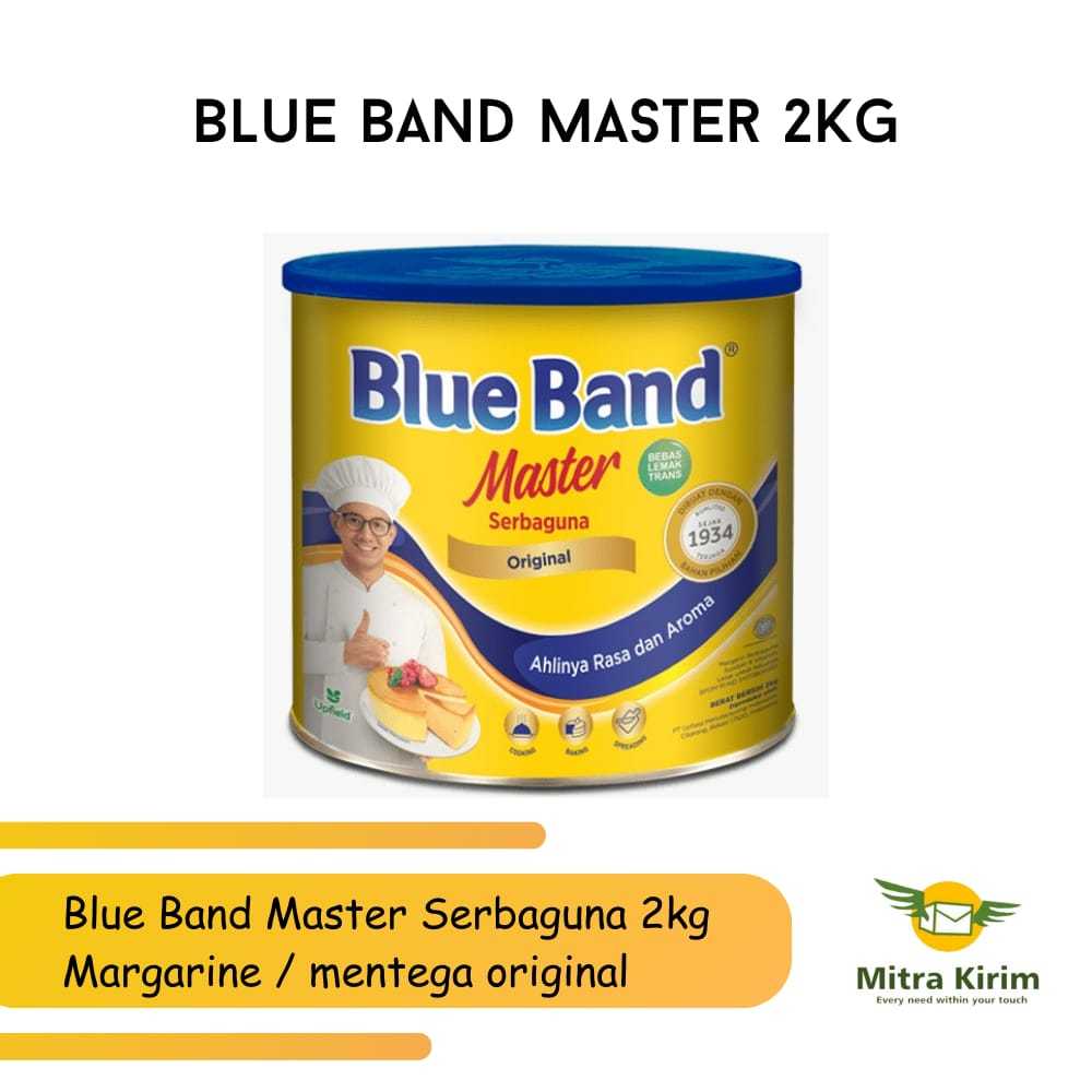 

Blue Band Master Serbaguna Original 2KG Margarine / Mentega (Gojek/Grab)